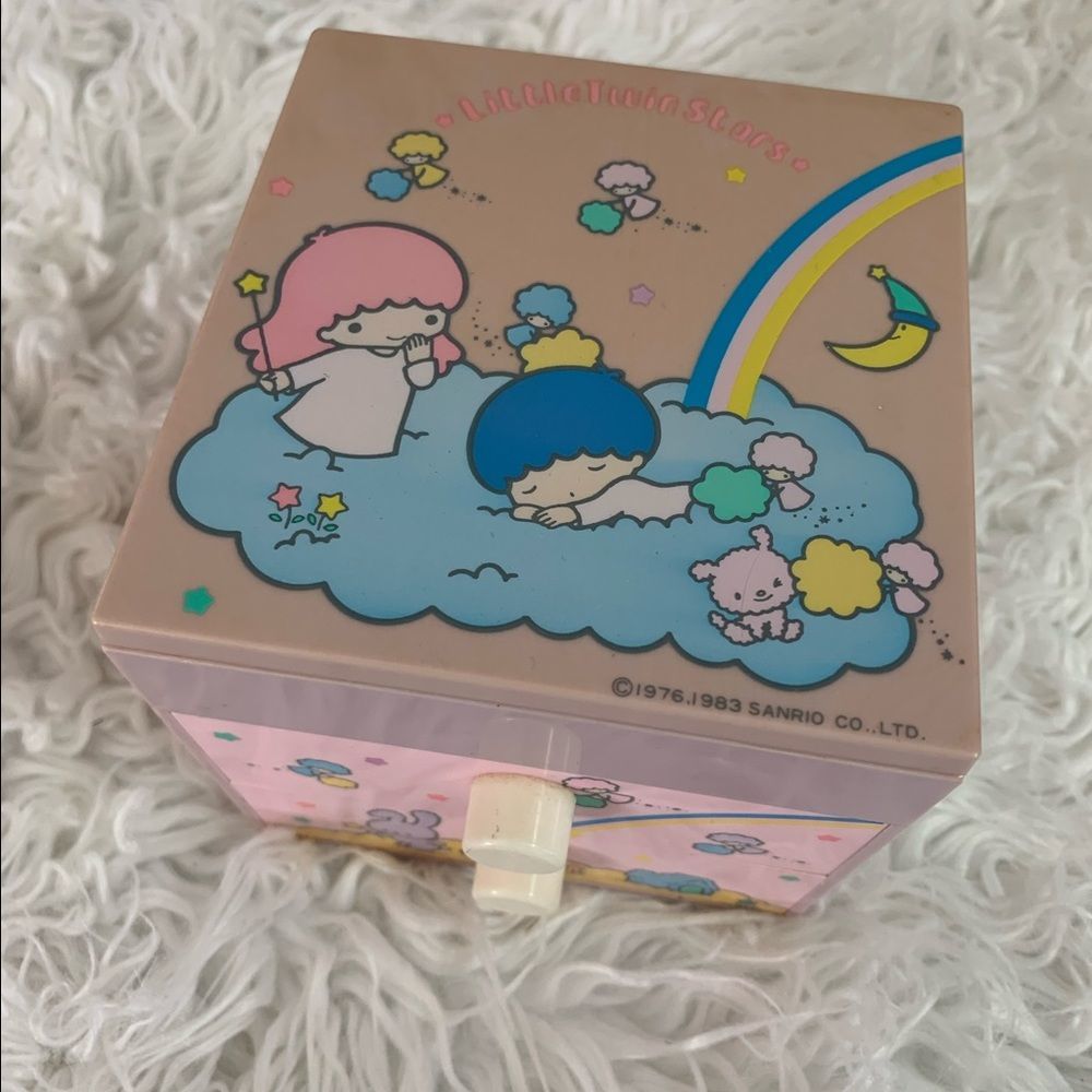 Rare vintage Little twin stars Sanrio trinket box - Picture 2 of 6